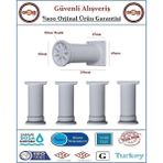 Gross AVM Plastik Ayarlanabilir Mobilya, Dolap Ayağı - 10CM - Beyaz - 4 Adet