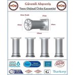 Gross AVM Plastik Ayarlanabilir Mobilya, Dolap Ayağı - 10CM - Gümüş - 4 Adet