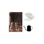Grossberg Coffee V60 Dripper Kahve Sürahisi Filtre Kağıdı Kettel Set