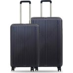GROUND Sirius 2'li Valiz Seti Büyük-Orta - Denim - 10728