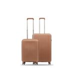 GROUND Sirius 2'li Valiz Seti Orta-Kabin - 10728 - Mocca