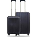 GROUND Sirius 2'li Valiz Seti Orta-Kabin - Denim - 10728