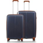 GROUND Sirius Gar 2'li Valiz Seti Büyük-Orta - Denim Taba - 10728 - Mavi - Taba