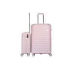 GROUND Vanille 2'li Valiz Seti Büyük-Kabin - Soft Pink - 10663