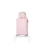 GROUND Vanille Büyük Boy Valiz + Makyaj Çantası Soft Pink - 10663
