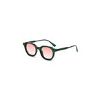 Grovela Yeşil Çerçeve Pembe Cam Vintage & Retro Unisex Güneş Gözlüğü