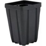 Grower's Solution Kare Sera Saksıları 8,89 cm x 12,7 cm - Siyah - Plastik - Derin - Miktar 50