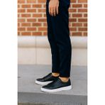 Growish GE0065-12 Hakiki Floter Deri Hafif Eva Taban Koku Yapmaz Erkek Sneaker Ayakkabı - 0 - Siyah