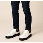 Growish GR0134 Hakiki Deri Küçük Numara 38 Numara Yeni Nesil Jel Taban Sneaker Ayakkabı - 001 - Beyaz