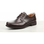 Growish GR0334 Hakiki Vidala Deri Ortopedik Poli Taban Küçük Numara 38 Numara Erkek Günlük Ayakkabı - Koyu Kahve
