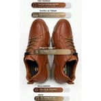 Growish GR0480 Hakiki Deri Örümcek Kauçuk Taban Uzun Kullanıma Uygun Kahverengi Sneaker Ayakkabısı