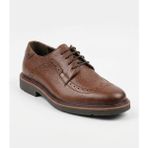 Growish GR0481 Hakiki Deri Brogue Tarz Üst Kalite Çift Renk Kalın Eva Taban Spor Klasik Kahverengi Ayakkabı