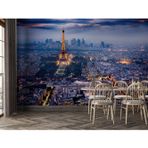 Grown Eyfel Kulesi Paris Gece Manzarası Duvar Kağıdı