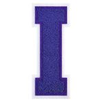 GROZON 11,5 cm Letterman Mektupları Şönil İşlemeli Yama Varsity Mektup Yamalar Giyim Ceketler Spor Giyim Kot Çantaları (Mor, I)