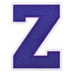 GROZON 11,5 cm Letterman Mektupları Şönil İşlemeli Yama Varsity Mektup Yamalar Giyim Ceketler Spor Giyim Kot Çantaları (Mor, Z)