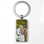 grr Kişiselleştirilmiş Fotoğraf Kolye Özel Dikdörtgen Anahtarlık, Bebeğinizin Fotoğrafı Çocuğunuz Anne Baba Büyükanne ve Büyükbaba Sevilen Hediye Aile (2,19 x 38 mm)