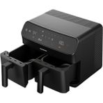 Grundig Airfit Twin Çiftli Airfryer 8.5 Lt, Sağlıklı ve Pratik Fritöz - Ahşap