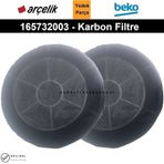 Grundig GDKP 2160X (7703323600) Davlumbaz Karbon Filtre 165732003