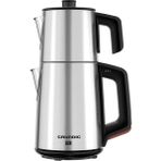 Grundig Tm 4582I Inox XXL Çay Makinesi 1.2 lt Demlik Kapasitesi ve 1.7 lt Su Isıtıcı Çelik Malzemeden