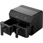 Grundig Twin Airfryer ile Sağlıklı ve Pratik Yemekler Hazırlayın - Ahşap - Beyaz