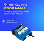 Grundig VCP 4130 Dikey Süpürge 2500 mAh 21,6 V Batarya – Orjinal Uyumlu Uzun Ömürlü, Yüksek Performans Pil