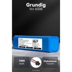 Grundig VCR 6330 7000 Mah Robot Süpürge Batarya