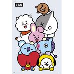 Grupo Erik BT21 Poster - BT21 Figür Posteri - Sanatsal Baskı - Dekorasyon Oturma Odası veya Yatak Odası Dekorasyonu - Dekorasyon Odası - Boyut: 61 x 91 - Resmi Lisans - BTS Taraftar Ürünü - Be Army!