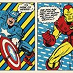 Grupo Erik Marvel Çizgi roman posteri Retro Hulk, Captain America, Iron Man ve Thor