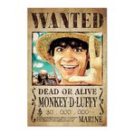 Grupo Erik One Piece Netflix - Wanted Monkey D. Luffy Poster - 35.8x24.2 inç - Shipped Rolled Up - Havalı Poster - Sanat Posteri - Poster ve Baskılar - Duvar Posteri