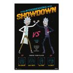 Grupo Erik Rick and Morty Interdimensional Showdown Posteri - 35,8 x 24,2 inç - Shipped Roll-up - Havalı Poster - Sanat Posteri - Poster ve Baskılar - Duvar Posteri