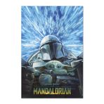Grupo Erik Star Wars The Mandalorian - Hyperspace Poster - 80 x 61,2 cm - Shipped Roll-up - Havalı Poster - Sanat Posteri - Poster ve Baskılar - Duvar Posteri