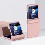 GRXRITUK Motorola razr 40 Ultra Kılıf ile Uyumlu, Menteşe Korumalı, İnce ve Sert Telefon Kılıfı Tam Gövde Koruyucu Darbeye Dayanıklı Kaymaz ve Düşmeye Dayanıklı Koruma zy (Pembe)
