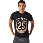 GS Store Galatasaray 25 Şampiyonluk T-Shirt E251351-1 - XS - Siyah