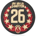 Gs Store Galatasaray 26. Şampiyonluk Bardak Altlığı U261174 - Siyah - Standart