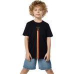 Gs Store Galatasaray 5 Yıldız Detaylı Çocuk T-Shirt C251398 - Siyah