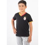 GS Store Galatasaray Çocuk Lisanslı Armalı Siyah Tshirt C12005 - 7 - 8 Yaş