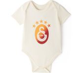Gs Store Galatasaray Degrade 5 Yıldız Bebek Body B251407 - Ekru - 0 - 3 Ay