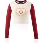 Gs Store Galatasaray Kadın Sweatshirt K242187 - Ekru - Bordo - M