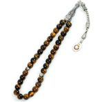 Gs Store Galatasaray Kaplangözü Doğal Taş Tesbih HTG2505 - Kahverengi - Standart