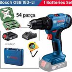 Gsb 183 Li 2 Ah Tek Bataryalı Darbeli Akülü Vidalama ve Bosch 54 Parça Uç Seti