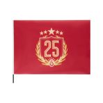 Gsstore Galatasaray 25 Şampiyonluk Elde Sallama Yatay Bayrak 100x150cm U251356