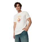 GSStore Galatasaray Kalkan Degrade 5 Yıldız T-shirt E251396, Ekru, XS
