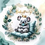 Gästebuch Baby Shower Junge – Koala BabyParty | Erinnerungen für unser kleines Wunder: 120 leere Seiten/ 21 cm x 21 cm