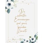 Gästebuch- Die schönsten Erinnerungen sind ganz besondere Momente: Hardcover mit Motiv blaue Aquarell Blumen (Gästebücher, Band 1)