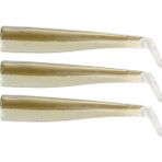 Gt-Bio 3x Bodies Roller Shad 125 Silikon Yem ( 3x Yedek Gövde ) - Kaki Sandeel