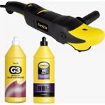 GT002 Pasta Cila Polisaj Makinası 800W+ G3 Sıvı Pasta 1lt + G3 Wax Cila 1lt