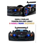 Gt2 - Bmw - Arabalı Yatak - Tekerlekleri Ledli. - Kırmızı - 207 x 105 cm