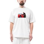 Gta Car Thief Man Oversize Beyaz Tişört - XL