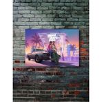 Gta Iv (Grand Theft Auto 6) - Oyun / Gaming Posterleri, Özel Tasarım Kağıt Poster, Duvar Sanatı - 30x40