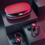 GTA Kancalı Bluetooth 5.2 Kablosuz Spor Kulaklık (Yurt Dışından) - Kırmızı